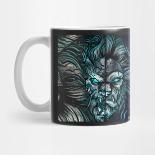 DRAGON VS LION Mug